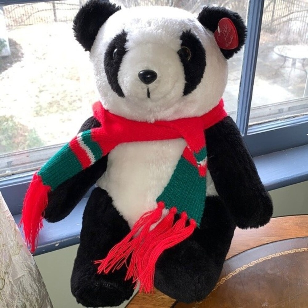 Noble Arts Stuffed Panda with scarf